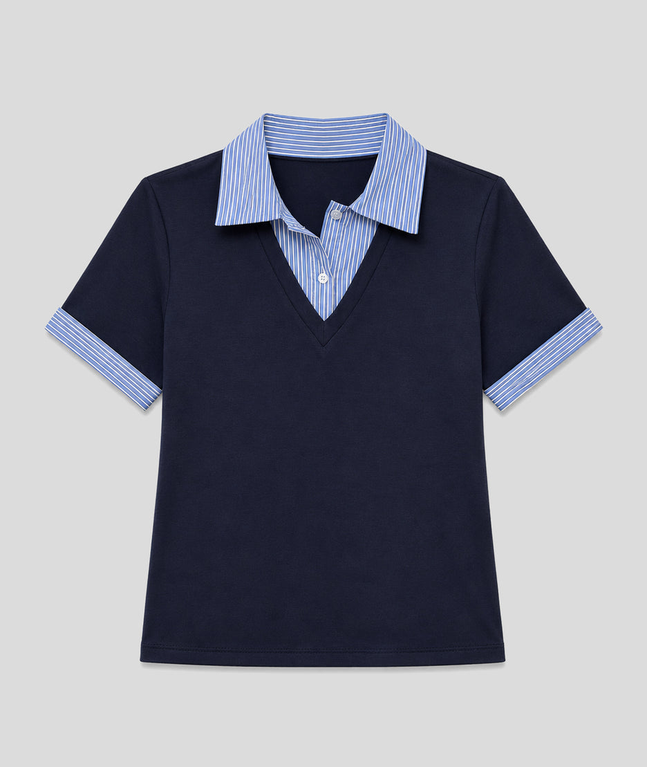 T-shirt Cécile marine face — marque Carnaby