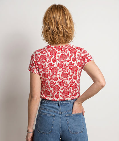 T-shirt Coste rouge dos — marque Carnaby