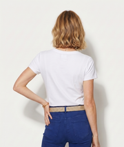 T-shirt long imprimé homard “Lobster Club” - blanc