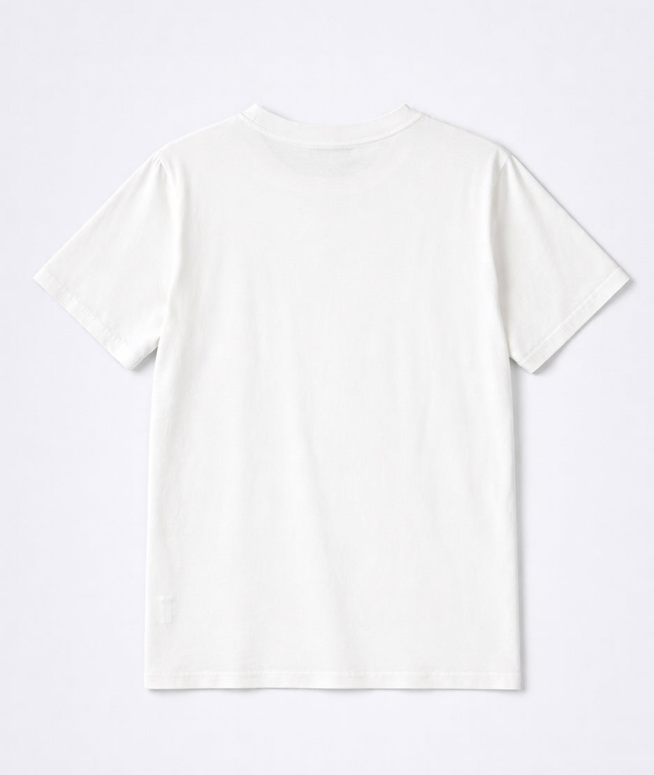 T-shirt Lucky à broderie blanc dos
