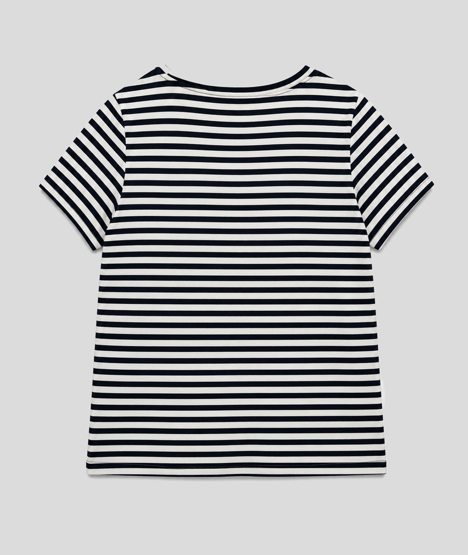 T-shirt Marinière marine dos — marque Carnaby