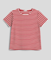 T-shirt marinière brillant - rouge