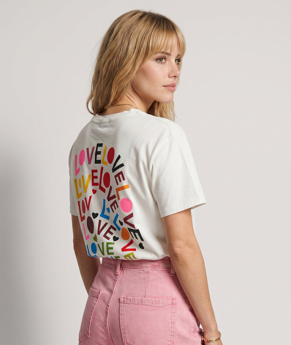 T-shirt Milly blanc dos — marque Carnaby