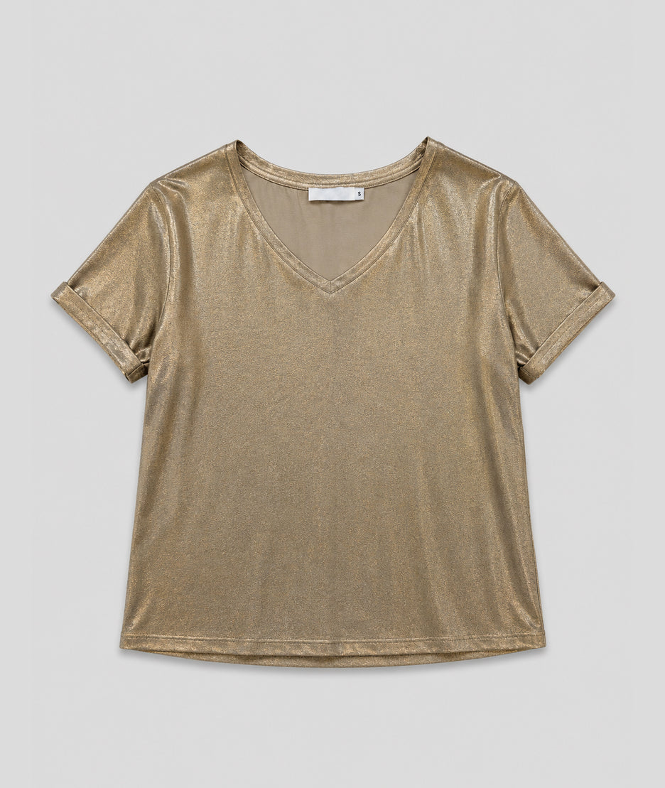 T-shirt Modale jaune face — marque Carnaby
