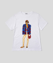 T-shirt Moda à motif femme - blanc avant