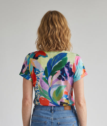 T-shirt Occita imprimé abstrait - multi