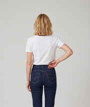 T-shirt Orso kaki à motifs ourson et paillettes porté de dos — Carnaby