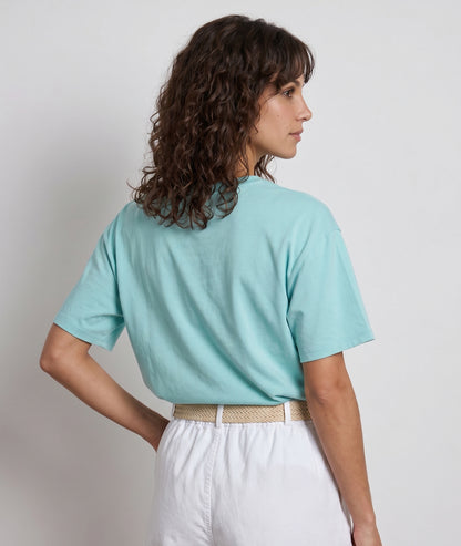 T-shirt Sardine turquoise dos — marque Carnaby