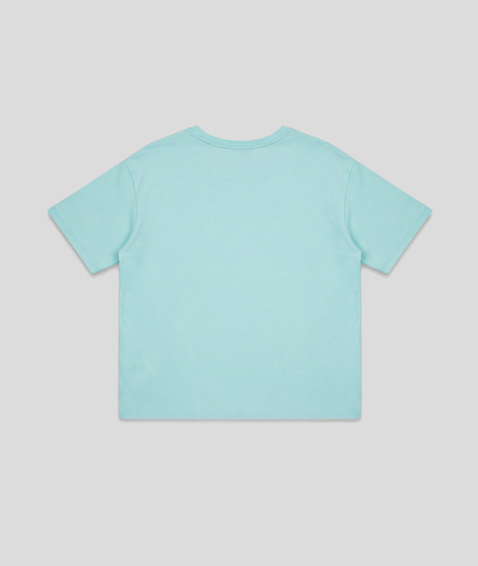 T-shirt Sardine turquoise dos — marque Carnaby
