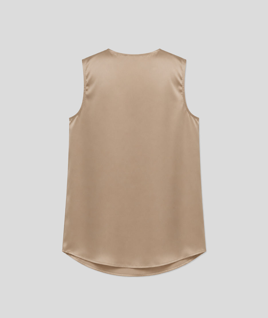 Débardeur Dina beige dos — marque Carnaby