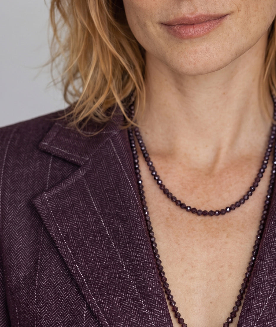 Veste blazer femme à rayures bordeau Cindy – Carnaby