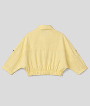 Veste courte Leonnie légère jaune dos