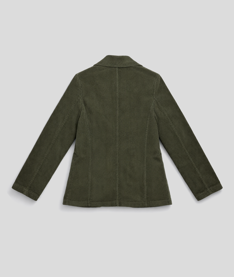 Veste Liara cintrée en velours côtelé- kaki