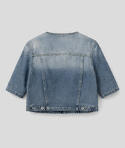 Veste Louisa manches courtes jean dos