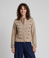 Veste officier en maille Martial - camel