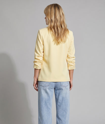 Blazer Stella manches plissées jaune dos