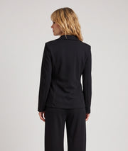 Blazer cintré femme noir Torna porté de dos