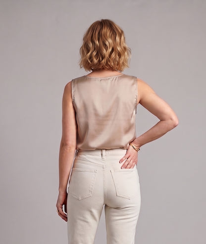 Débardeur Dina beige dos — marque Carnaby