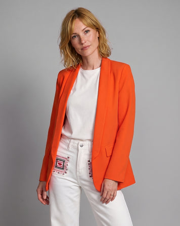 Blazer Alex droit orange face
