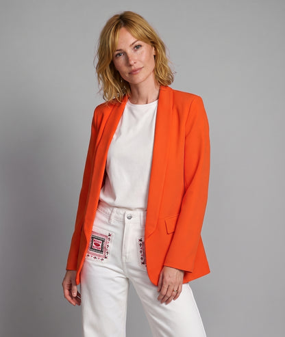 Blazer Alex droit orange face